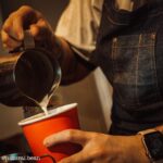 barista pouring